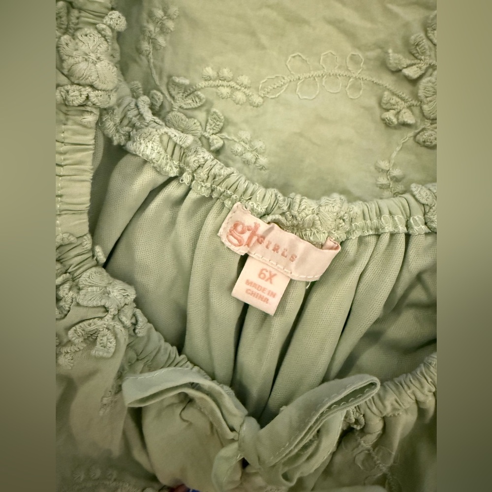GB Girls Charlotte Puff Sleeve Dress size 6X - Picture 5 of 5